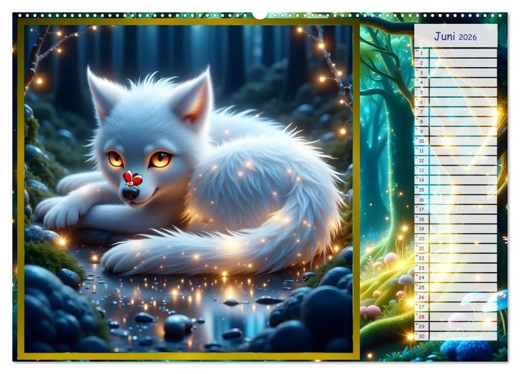 Weitere Ansicht: Der magische Freundschaftswald (Wandkalender 2026 DIN A2 quer), CALVENDO Monatskalender | Liam Blue, Calvendo