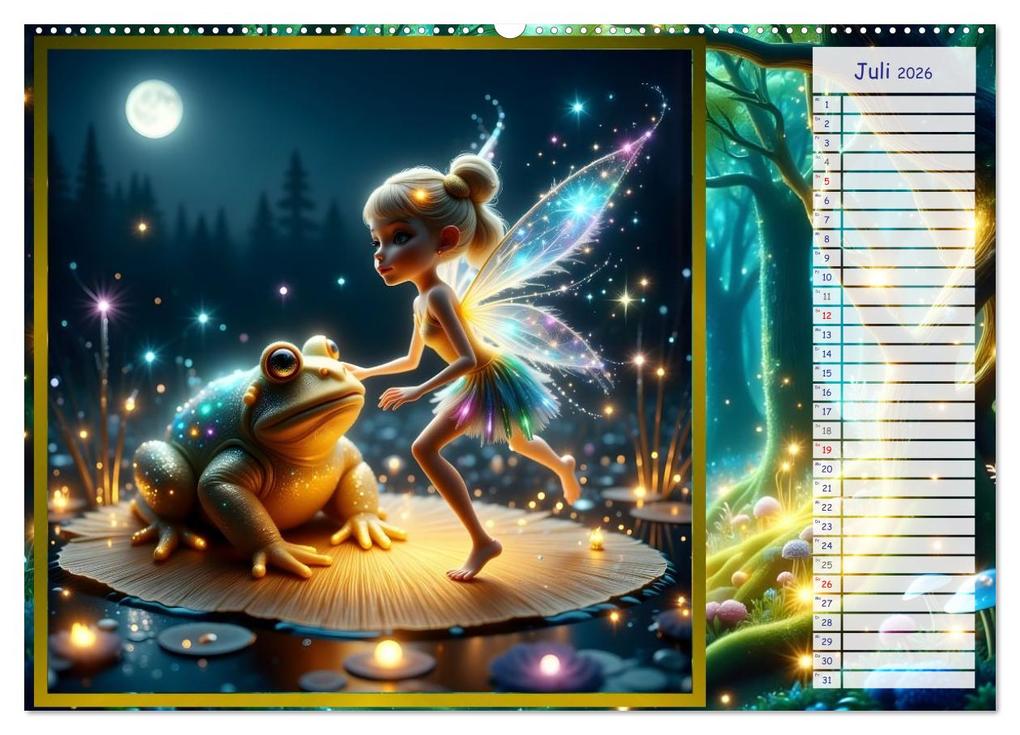 Weitere Ansicht: Der magische Freundschaftswald (Wandkalender 2026 DIN A2 quer), CALVENDO Monatskalender | Liam Blue, Calvendo
