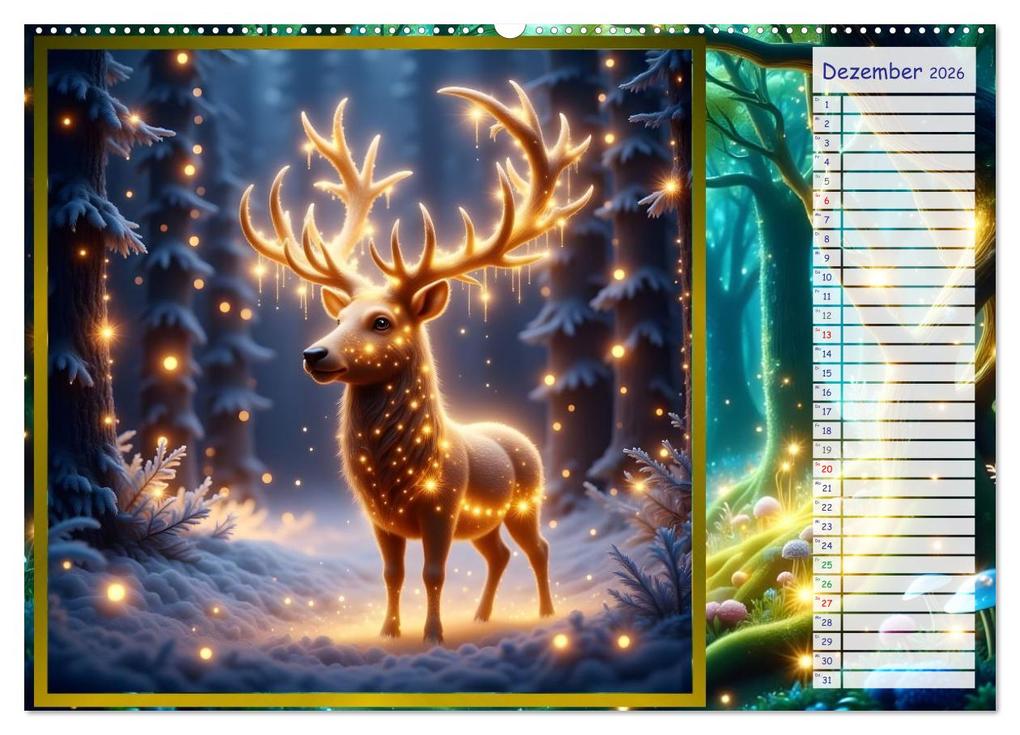 Weitere Ansicht: Der magische Freundschaftswald (Wandkalender 2026 DIN A2 quer), CALVENDO Monatskalender | Liam Blue, Calvendo