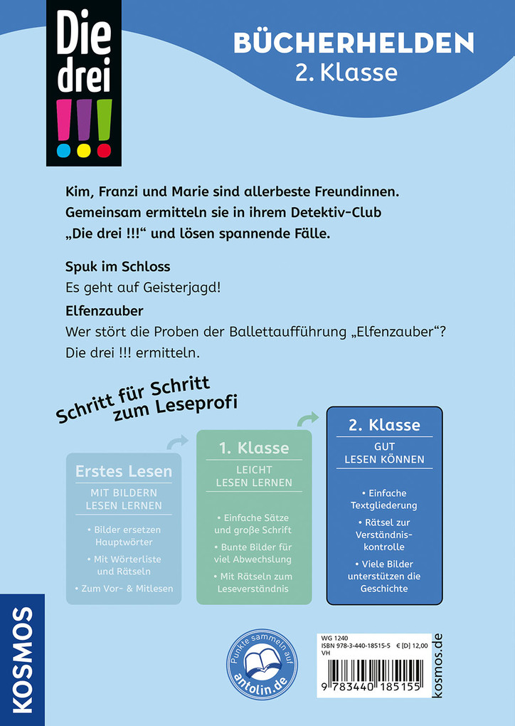 Weitere Ansicht: Die drei !!!, Bücherhelden 2. Klasse, Doppelband, Geisterspuk und Elfenzauber | Jule Ambach