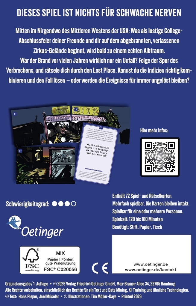 Weitere Ansicht: Crime Places. Zirkus Inferno | Hans Pieper, Joel Müseler