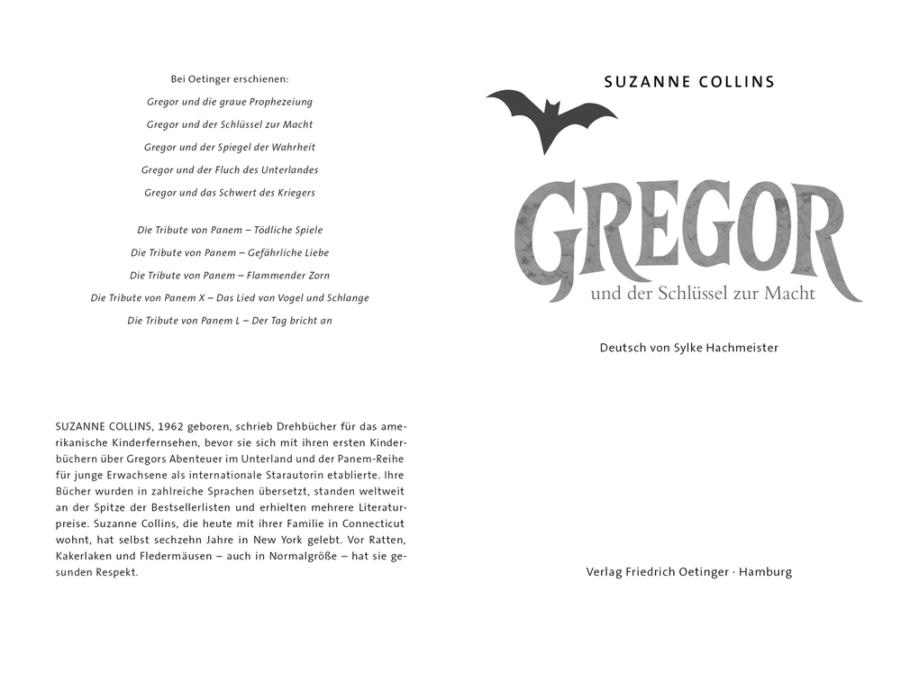 Weitere Ansicht: Gregor 2. Gregor und der Schlüssel zur Macht | Suzanne Collins