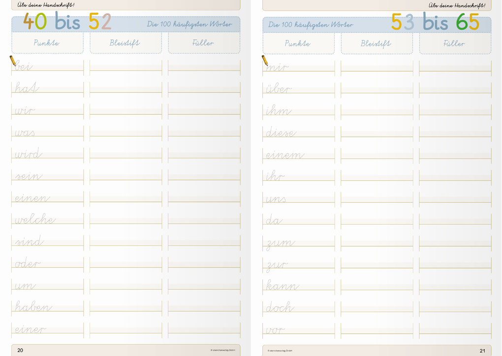 Weitere Ansicht: Ich kann die Schreibschrift - Vereinfachte Ausgangsschrift - Übungsheft zu den Buchstabenverbindungen | Katrin Langhans, sternchenverlag GmbH