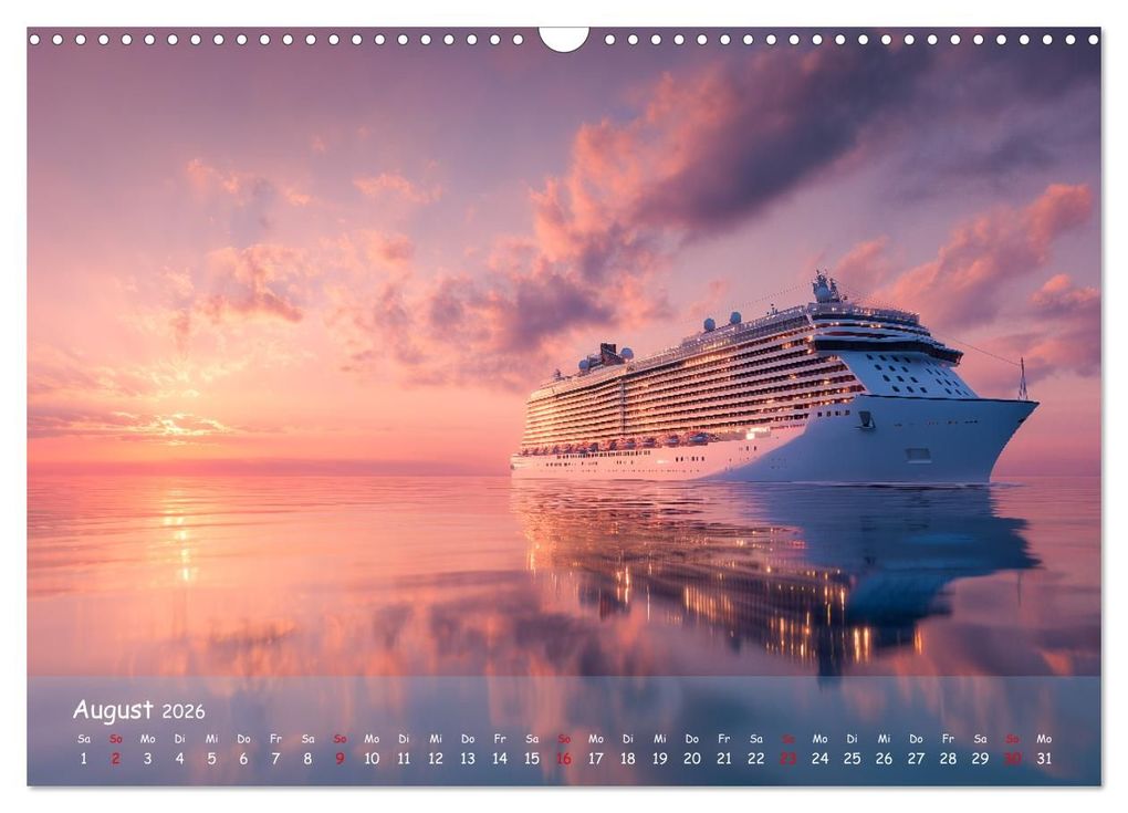Weitere Ansicht: Kreuzfahrtschiffe Kalender - Kreuzfahrten und Giganten der Meere (Wandkalender 2026 DIN A3 quer), CALVENDO Monatskalender | MB Fotografie, Calvendo