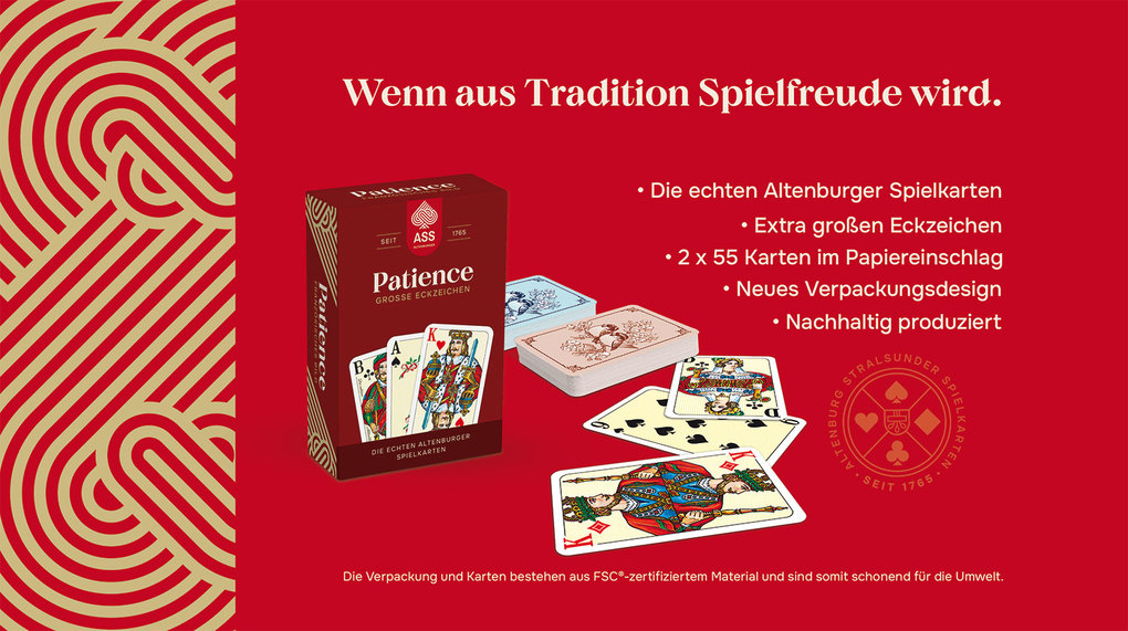 Weitere Ansicht: Patience, große Eckzeichen