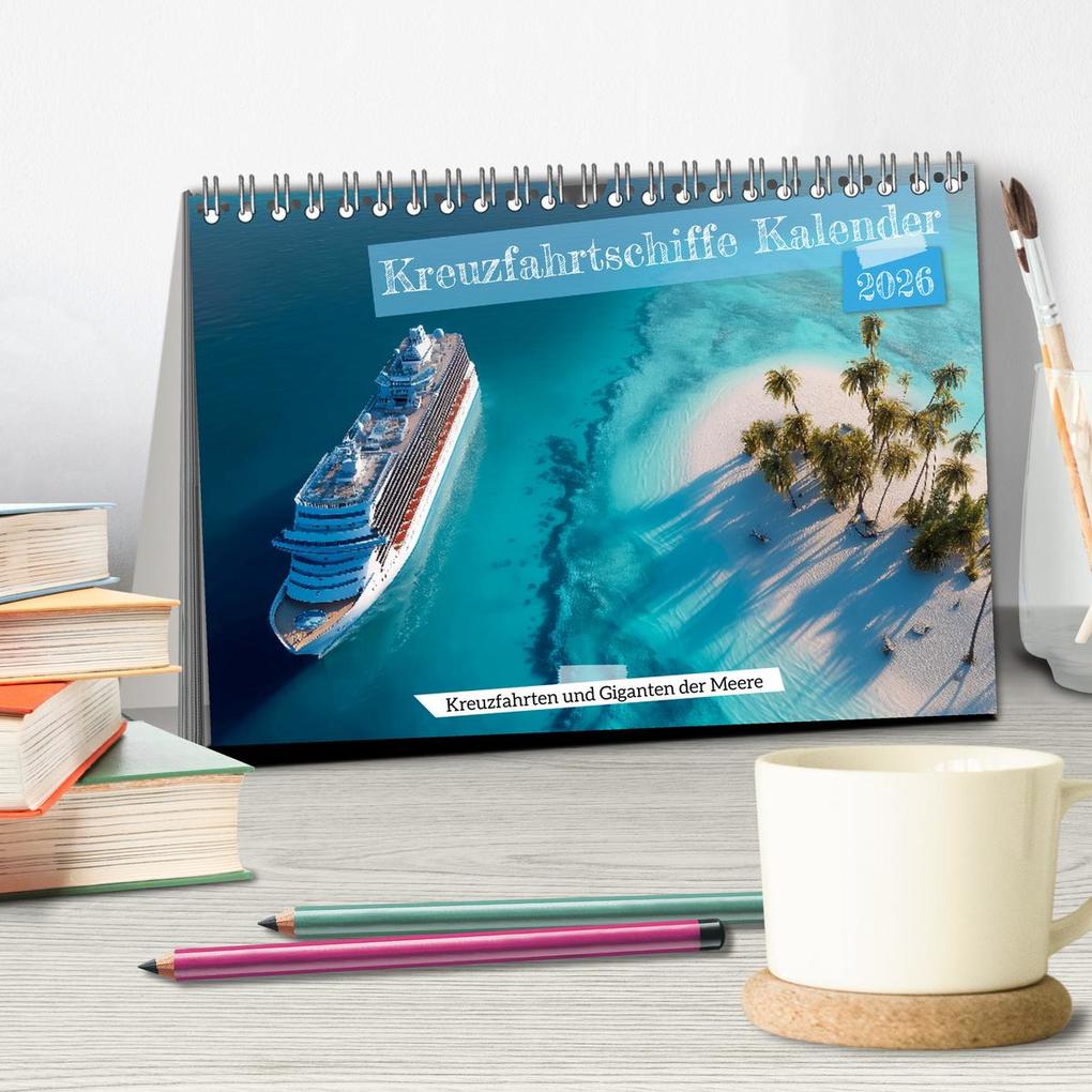 Weitere Ansicht: Kreuzfahrtschiffe Kalender - Kreuzfahrten und Giganten der Meere (Tischkalender 2026 DIN A5 quer), CALVENDO Monatskalender | MB Fotografie, Calvendo
