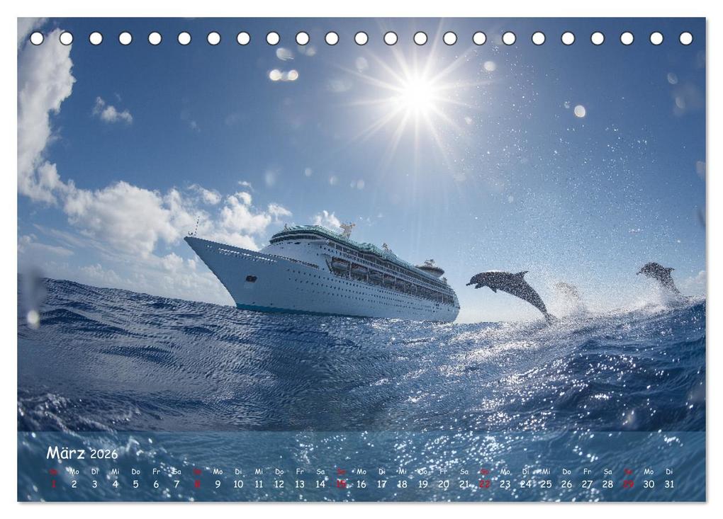 Weitere Ansicht: Kreuzfahrtschiffe Kalender - Kreuzfahrten und Giganten der Meere (Tischkalender 2026 DIN A5 quer), CALVENDO Monatskalender | MB Fotografie, Calvendo