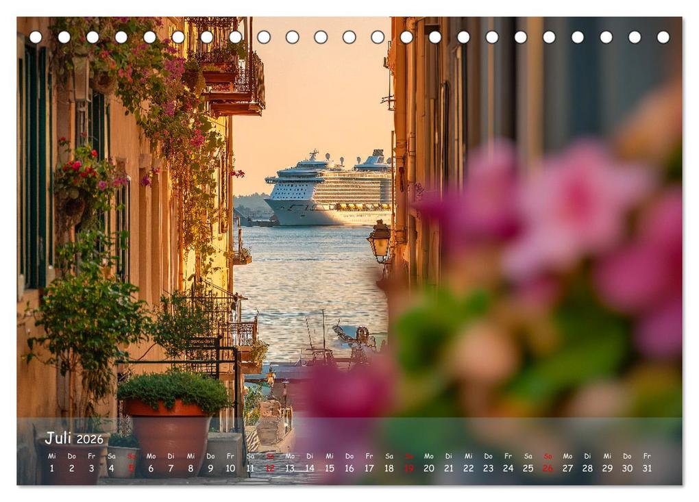 Weitere Ansicht: Kreuzfahrtschiffe Kalender - Kreuzfahrten und Giganten der Meere (Tischkalender 2026 DIN A5 quer), CALVENDO Monatskalender | MB Fotografie, Calvendo