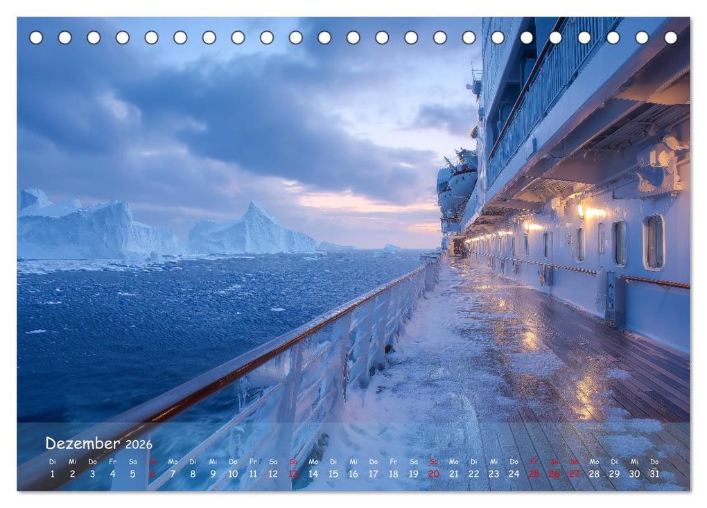 Weitere Ansicht: Kreuzfahrtschiffe Kalender - Kreuzfahrten und Giganten der Meere (Tischkalender 2026 DIN A5 quer), CALVENDO Monatskalender | MB Fotografie, Calvendo