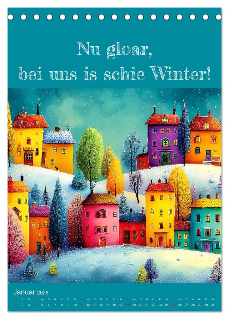 Weitere Ansicht: Erzgebirge mei Haamit - Mundart-Kalender mit sächsischem Humor (Tischkalender 2026 DIN A5 hoch), CALVENDO Monatskalender | MB Fotografie, Calvendo