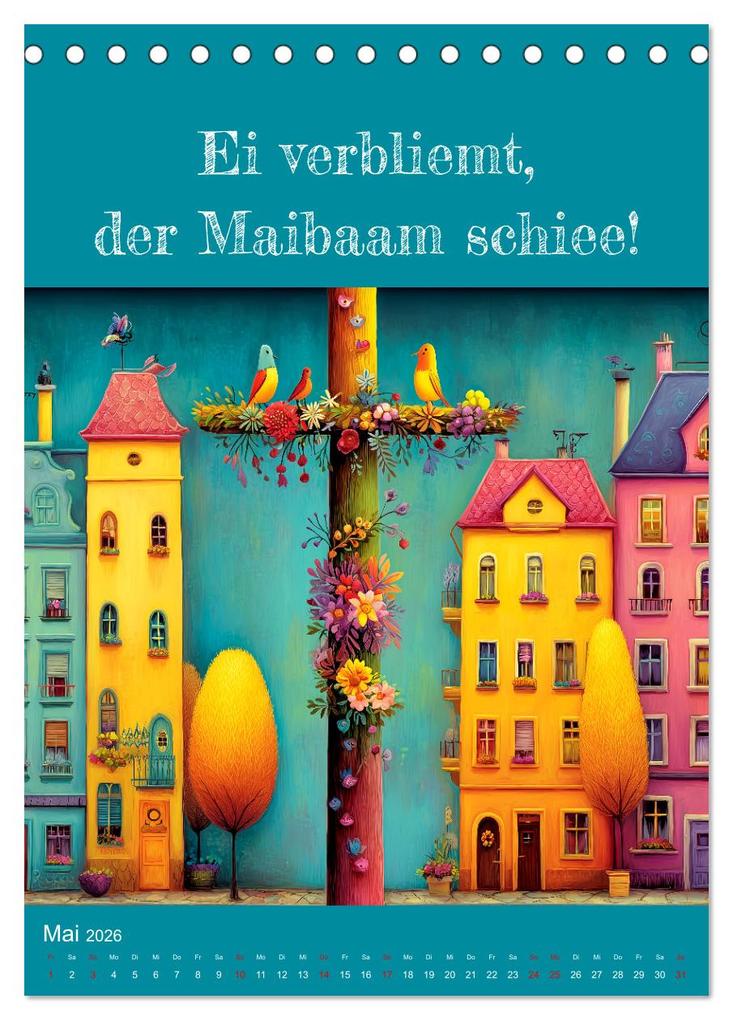 Weitere Ansicht: Erzgebirge mei Haamit - Mundart-Kalender mit sächsischem Humor (Tischkalender 2026 DIN A5 hoch), CALVENDO Monatskalender | MB Fotografie, Calvendo