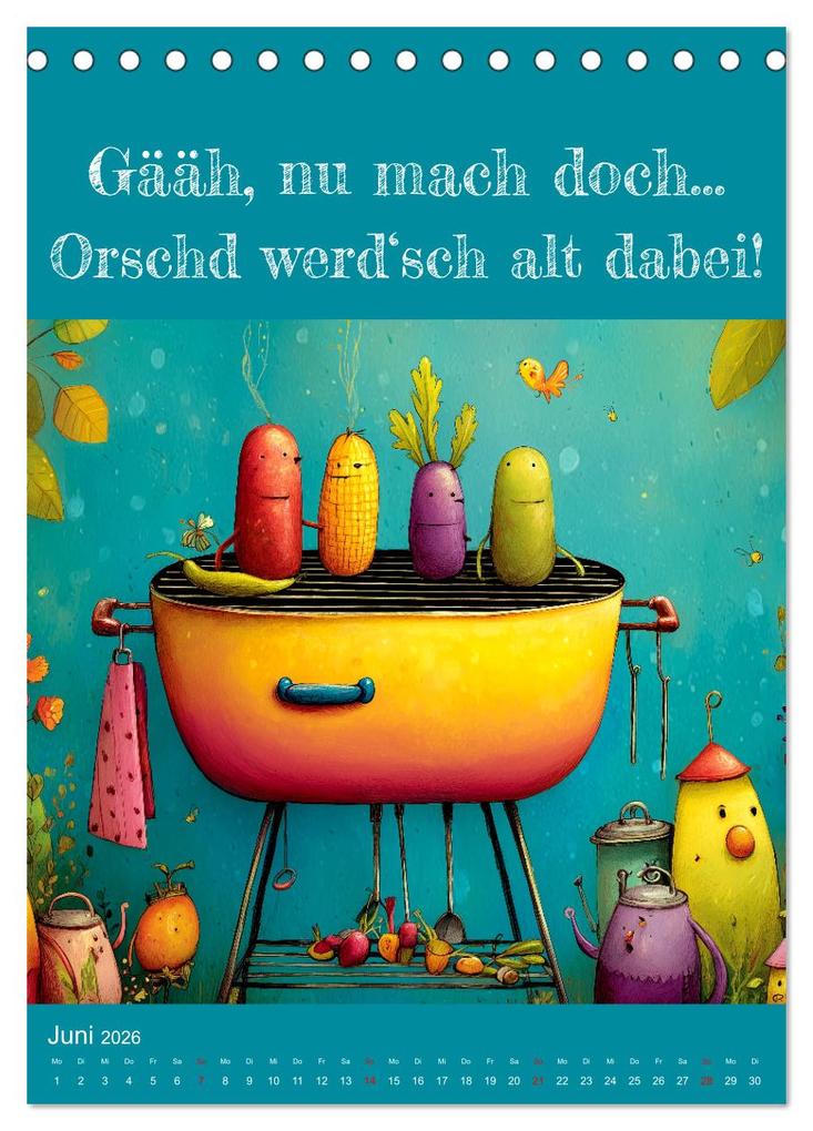 Weitere Ansicht: Erzgebirge mei Haamit - Mundart-Kalender mit sächsischem Humor (Tischkalender 2026 DIN A5 hoch), CALVENDO Monatskalender | MB Fotografie, Calvendo