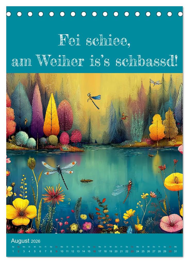 Weitere Ansicht: Erzgebirge mei Haamit - Mundart-Kalender mit sächsischem Humor (Tischkalender 2026 DIN A5 hoch), CALVENDO Monatskalender | MB Fotografie, Calvendo