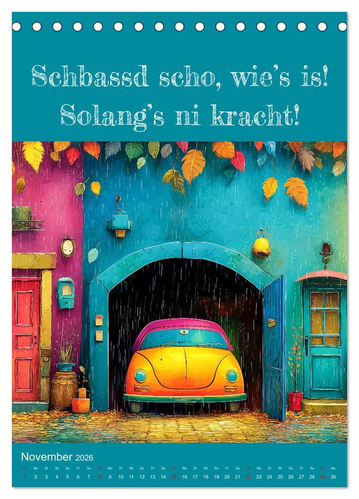 Weitere Ansicht: Erzgebirge mei Haamit - Mundart-Kalender mit sächsischem Humor (Tischkalender 2026 DIN A5 hoch), CALVENDO Monatskalender | MB Fotografie, Calvendo