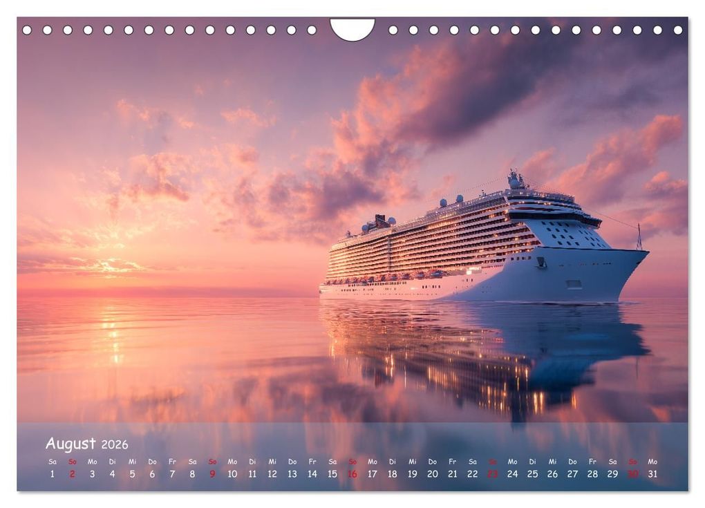 Weitere Ansicht: Kreuzfahrtschiffe Kalender - Kreuzfahrten und Giganten der Meere (Wandkalender 2026 DIN A4 quer), CALVENDO Monatskalender | MB Fotografie, Calvendo