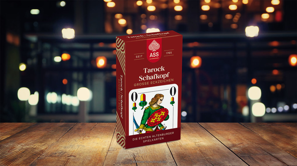 Weitere Ansicht: ASS - Schafkopf, große Eckzeichen, bayrisches Bild