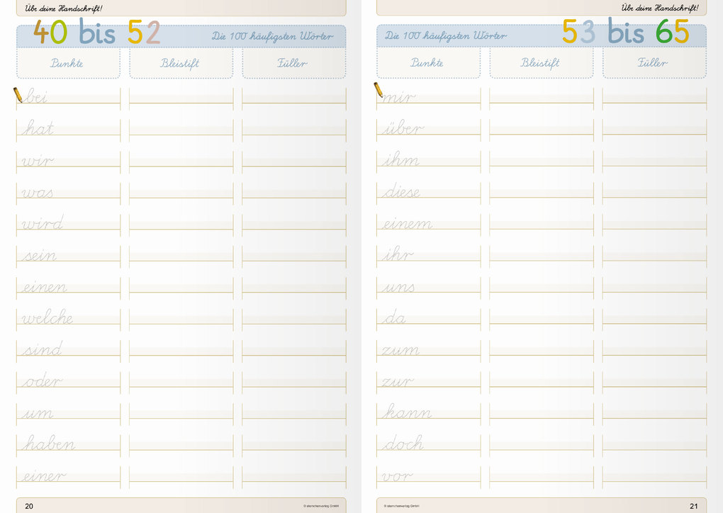 Weitere Ansicht: Ich kann die Schreibschrift - Lateinische Ausgangsschrift - LA - Übungsheft zu den Buchstabenverbindungen | Katrin Langhans, sternchenverlag GmbH