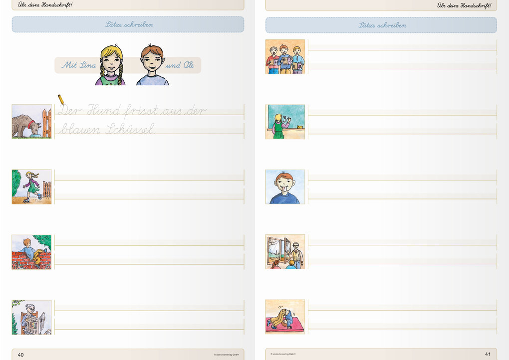 Weitere Ansicht: Ich kann die Schreibschrift - Lateinische Ausgangsschrift - LA - Übungsheft zu den Buchstabenverbindungen | Katrin Langhans, sternchenverlag GmbH