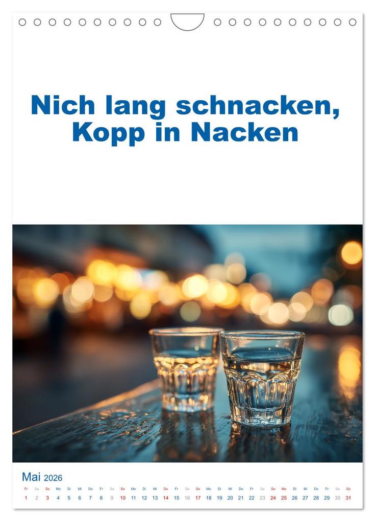 Weitere Ansicht: Hamburg schnackt! Typische Sprüche und echte Hamburger Mundart (Wandkalender 2026 DIN A4 hoch), CALVENDO Monatskalender | MB Fotografie, Calvendo