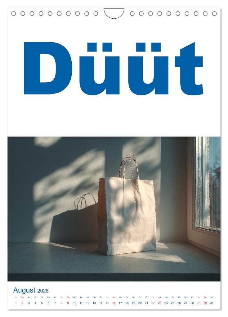 Weitere Ansicht: Hamburg schnackt! Typische Sprüche und echte Hamburger Mundart (Wandkalender 2026 DIN A4 hoch), CALVENDO Monatskalender | MB Fotografie, Calvendo