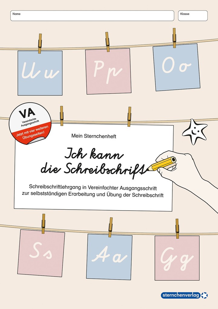 Weitere Ansicht: Ich kann die Schreibschrift + Übungsheft zu den Buchstabenverbindungen - Vereinfachte Ausgangsschrift - 2 Hefte | Katrin Langhans, sternchenverlag GmbH