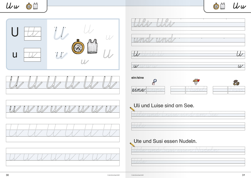 Weitere Ansicht: Ich kann die Schreibschrift + Übungsheft zu den Buchstabenverbindungen - Vereinfachte Ausgangsschrift - 2 Hefte | Katrin Langhans, sternchenverlag GmbH