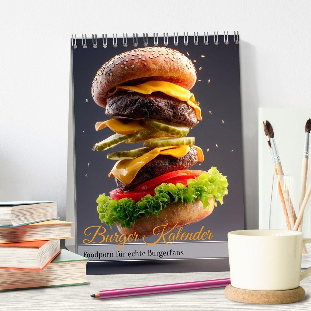 Weitere Ansicht: Burger Kalender - Foodporn für echte Burgerfans (Tischkalender 2026 DIN A5 hoch), CALVENDO Monatskalender | MB Fotografie, Calvendo