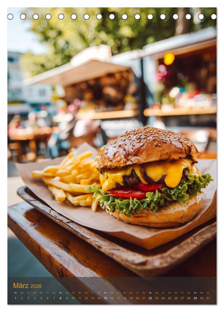 Weitere Ansicht: Burger Kalender - Foodporn für echte Burgerfans (Tischkalender 2026 DIN A5 hoch), CALVENDO Monatskalender | MB Fotografie, Calvendo