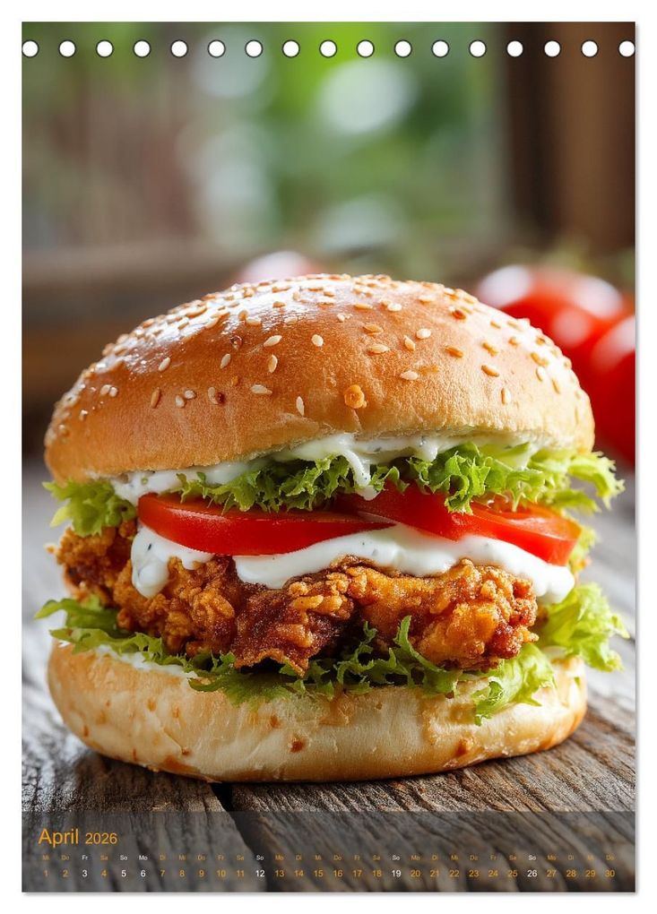 Weitere Ansicht: Burger Kalender - Foodporn für echte Burgerfans (Tischkalender 2026 DIN A5 hoch), CALVENDO Monatskalender | MB Fotografie, Calvendo