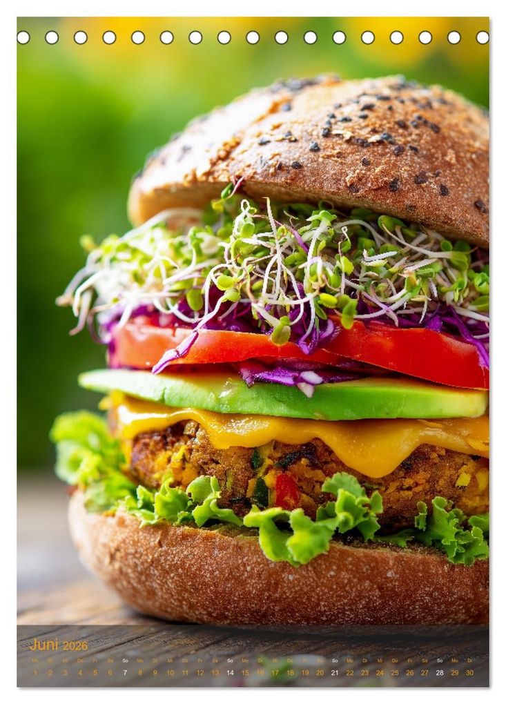 Weitere Ansicht: Burger Kalender - Foodporn für echte Burgerfans (Tischkalender 2026 DIN A5 hoch), CALVENDO Monatskalender | MB Fotografie, Calvendo