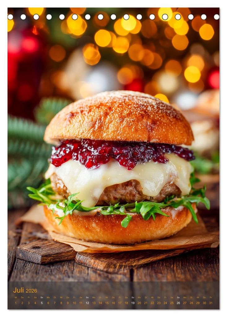 Weitere Ansicht: Burger Kalender - Foodporn für echte Burgerfans (Tischkalender 2026 DIN A5 hoch), CALVENDO Monatskalender | MB Fotografie, Calvendo