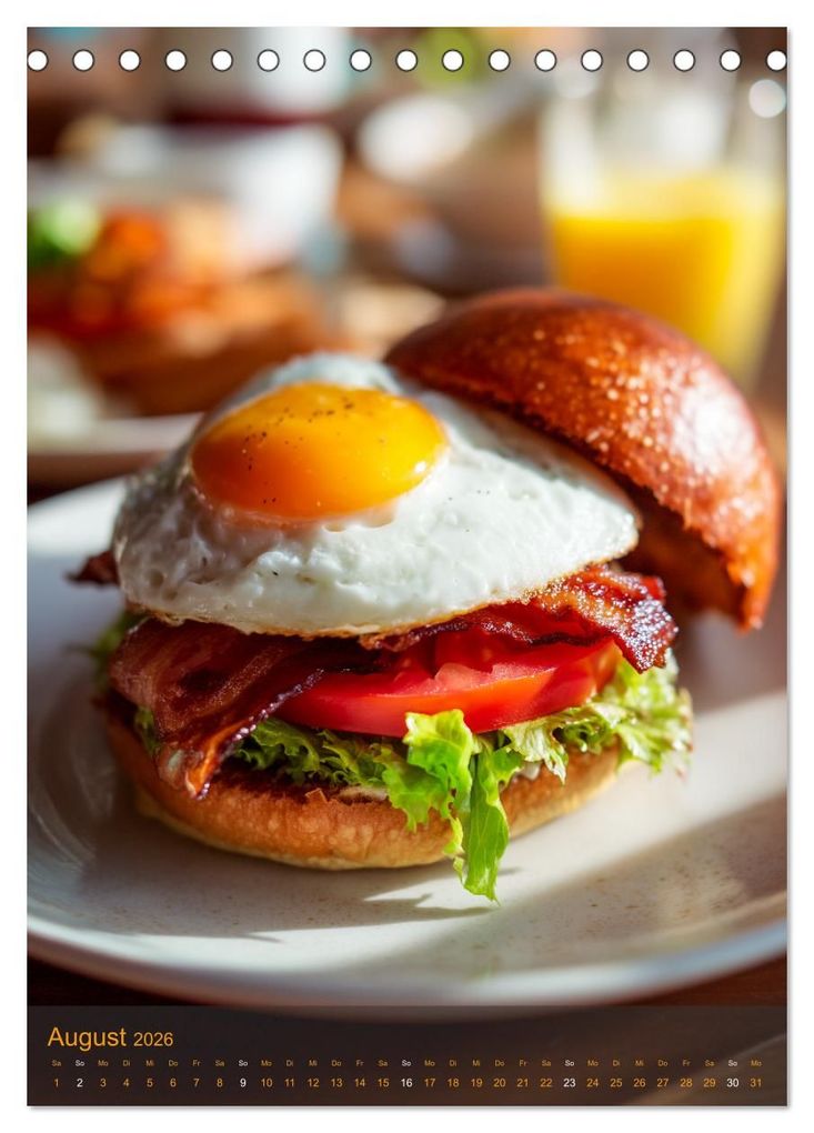 Weitere Ansicht: Burger Kalender - Foodporn für echte Burgerfans (Tischkalender 2026 DIN A5 hoch), CALVENDO Monatskalender | MB Fotografie, Calvendo
