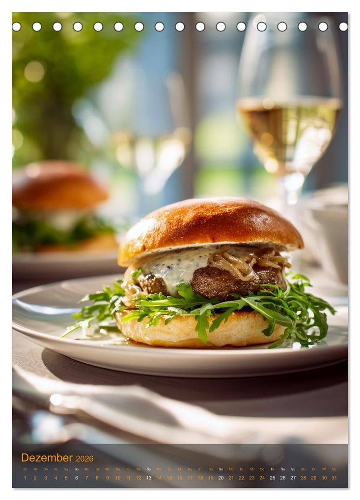 Weitere Ansicht: Burger Kalender - Foodporn für echte Burgerfans (Tischkalender 2026 DIN A5 hoch), CALVENDO Monatskalender | MB Fotografie, Calvendo