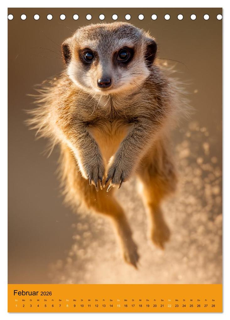 Weitere Ansicht: Die Erdmännchen Familie - Kalender der niedlichen Tiere (Tischkalender 2026 DIN A5 hoch), CALVENDO Monatskalender | MB Fotografie, Calvendo