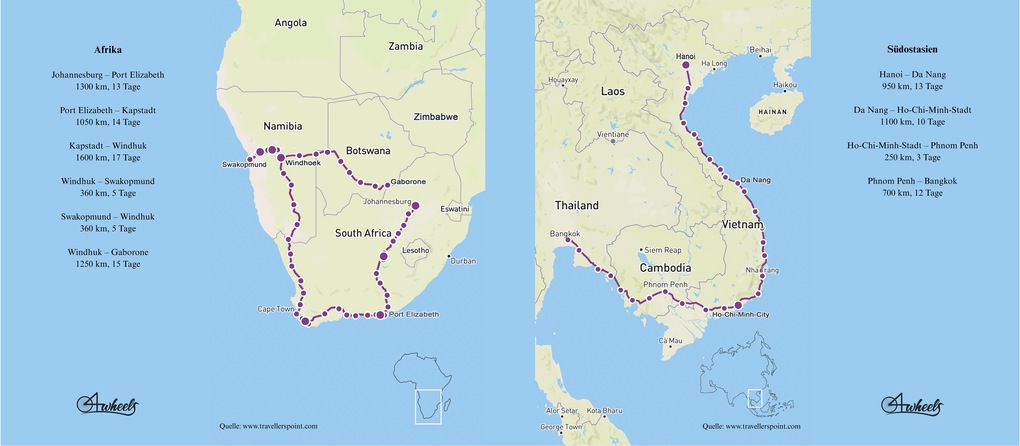 Weitere Ansicht: 4wheels - Auf dem Fahrrad um die Welt | Lion Kruse