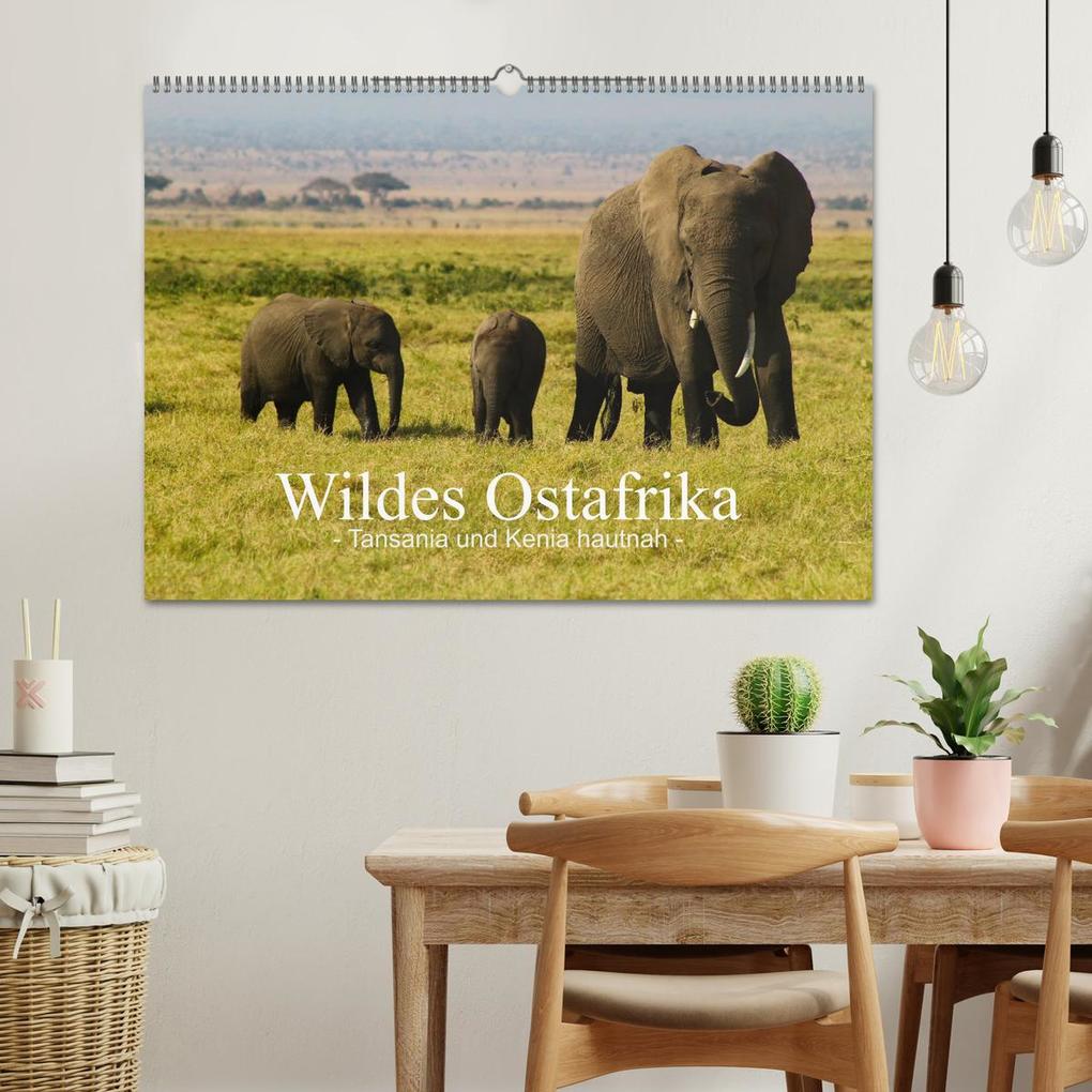 Weitere Ansicht: Wildes Ostafrika - Tansania und Kenia hautnah (Wandkalender 2026 DIN A2 quer), CALVENDO Monatskalend | Sarah W. Fotografie, Calvendo
