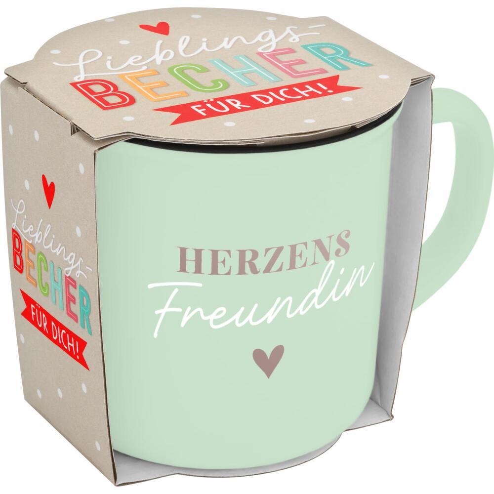 Weitere Ansicht: Becher HERZENSFREUNDIN