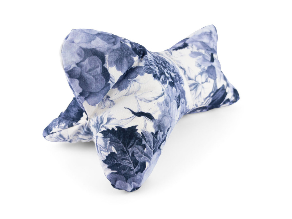 Weitere Ansicht: Leseknochen - Barock-Blumen blau
