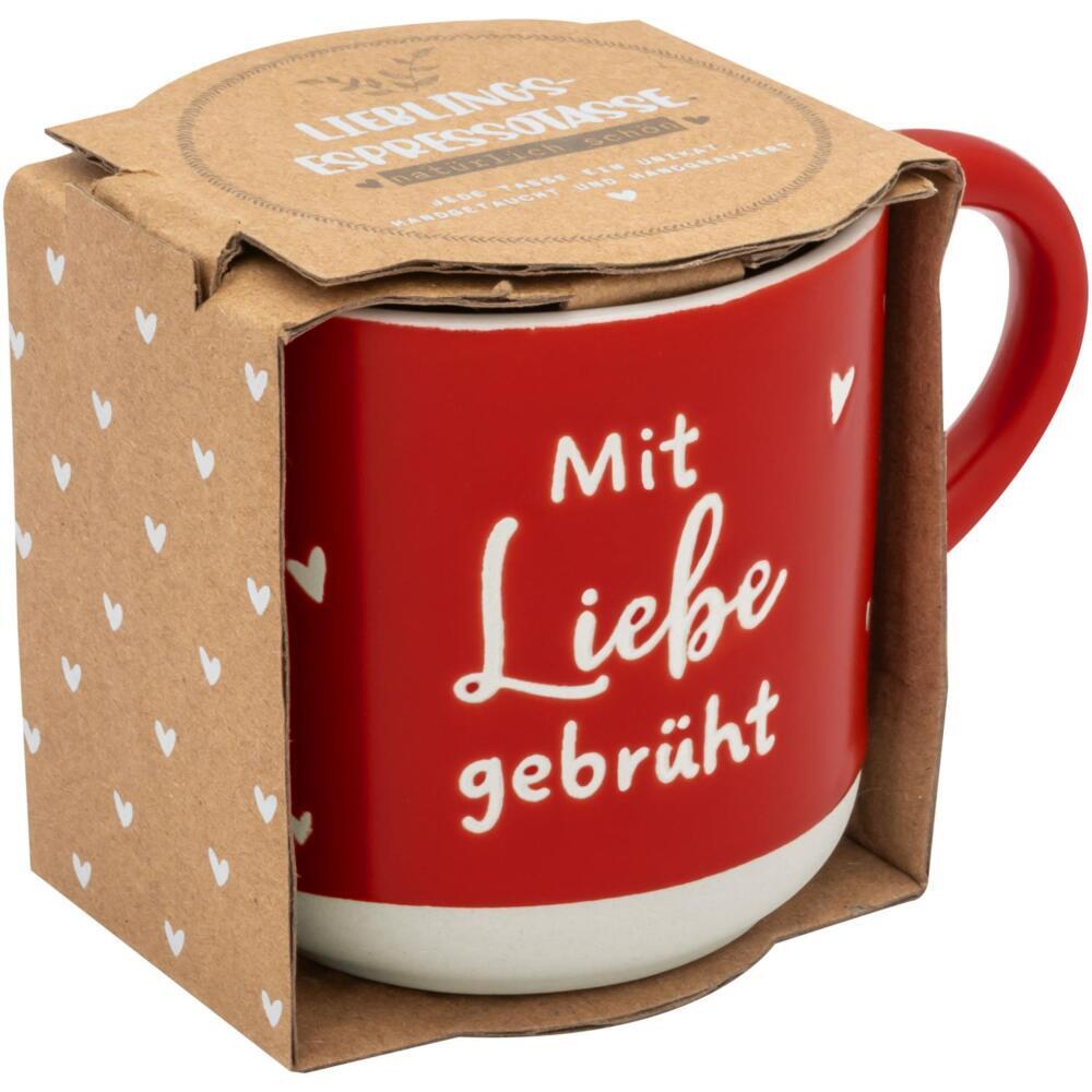 Weitere Ansicht: Espressotasse Gravur GEBRÜHT