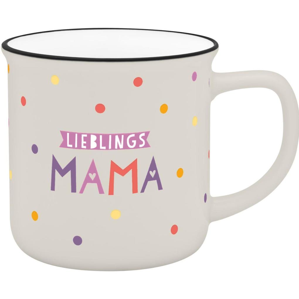 Weitere Ansicht: Becher in Emailloptik "Lieblingsmama"