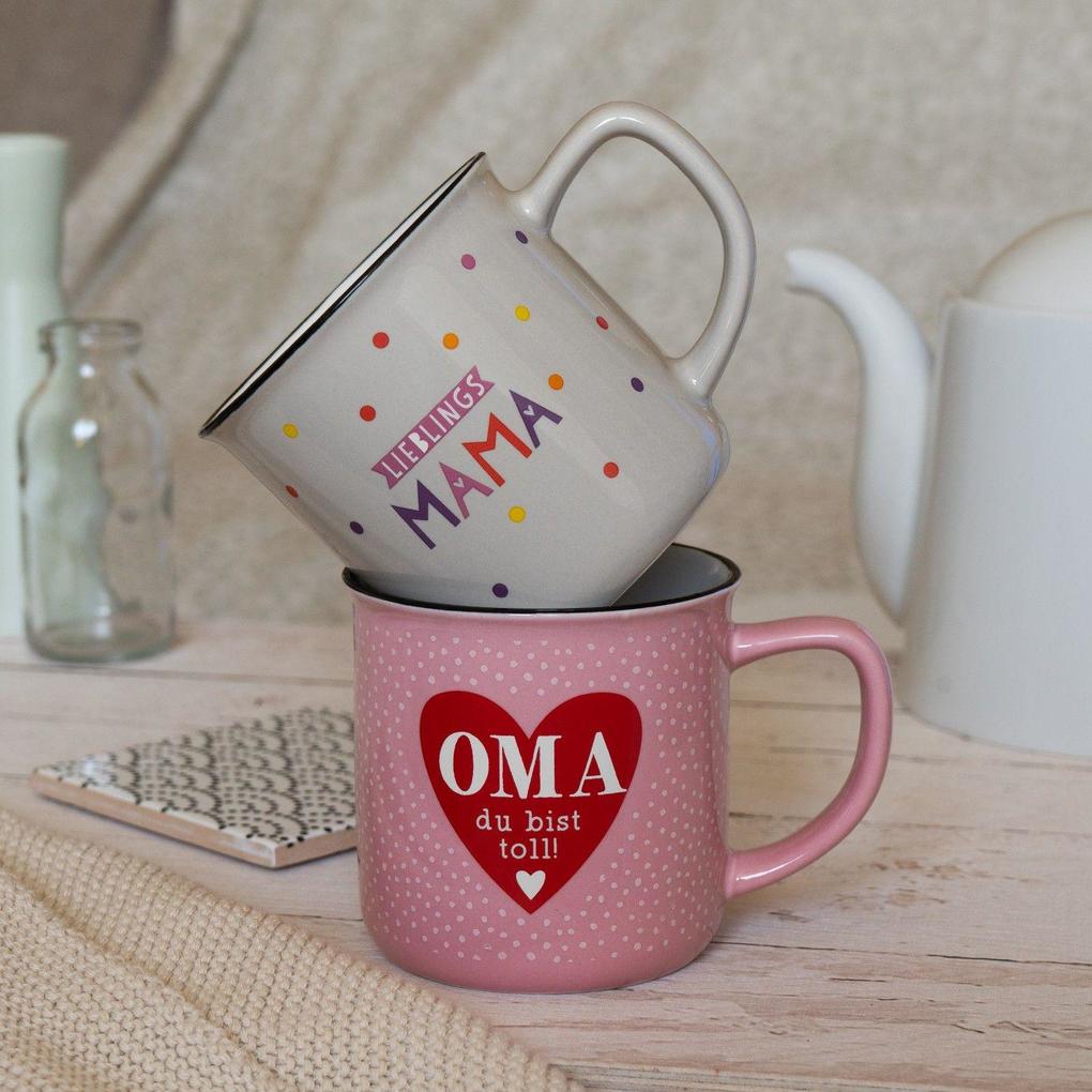 Weitere Ansicht: Becher in Emailloptik "Lieblingsmama"