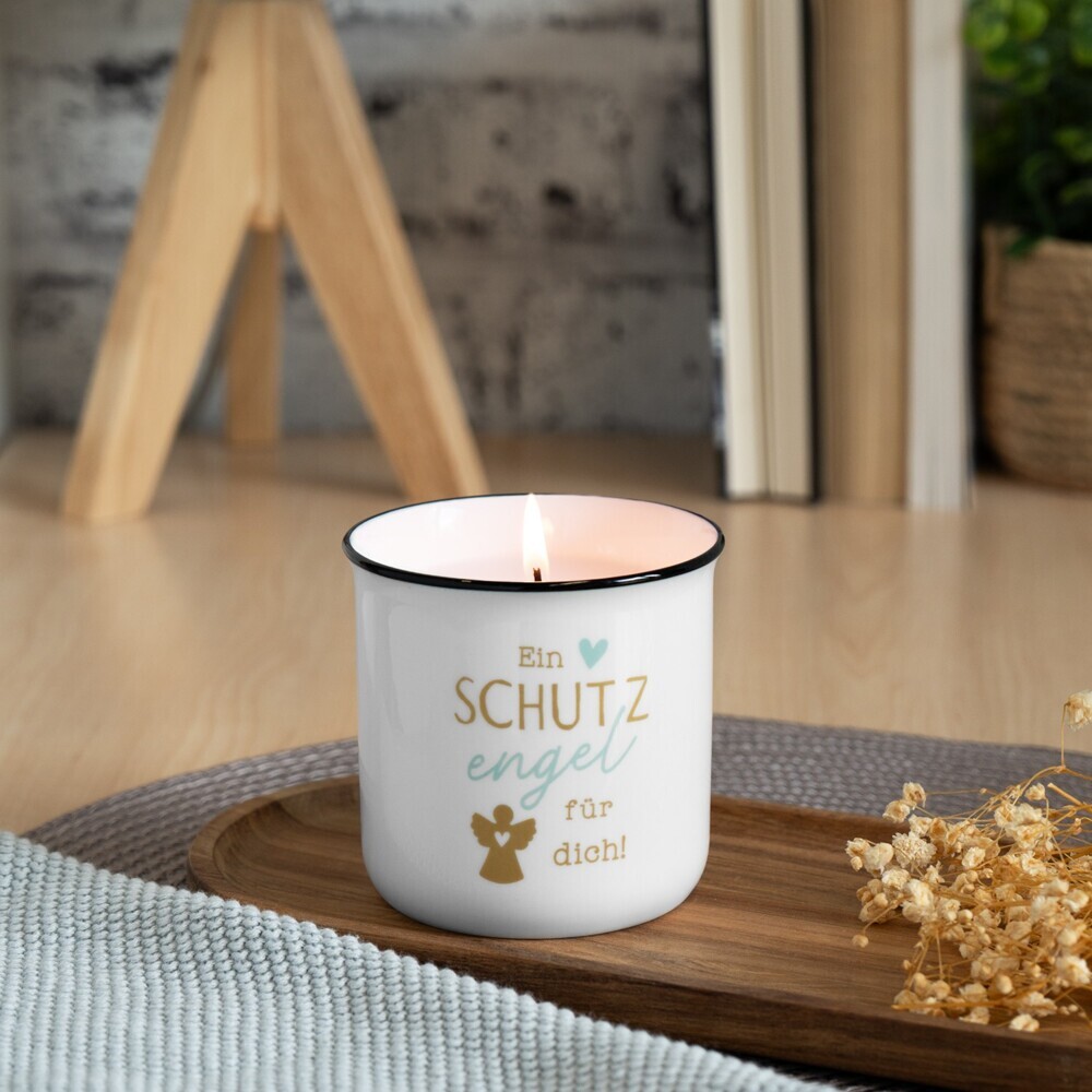 Weitere Ansicht: Kerze im Becher SCHUTZENGEL