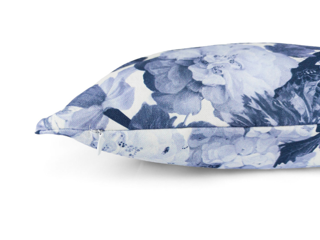 Weitere Ansicht: Dekokissen - Barock Blumen blau