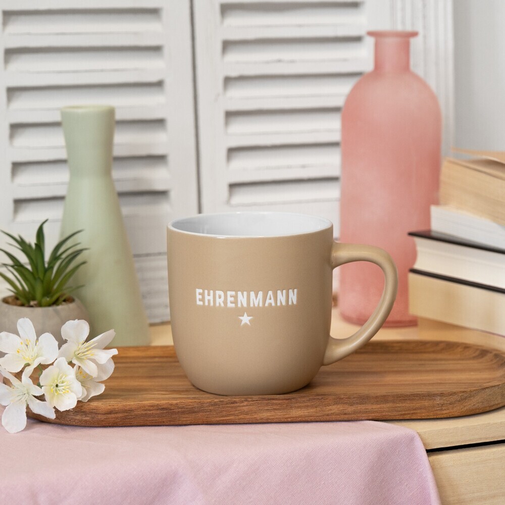 Weitere Ansicht: Tasse Rund graviert EHRENMANN