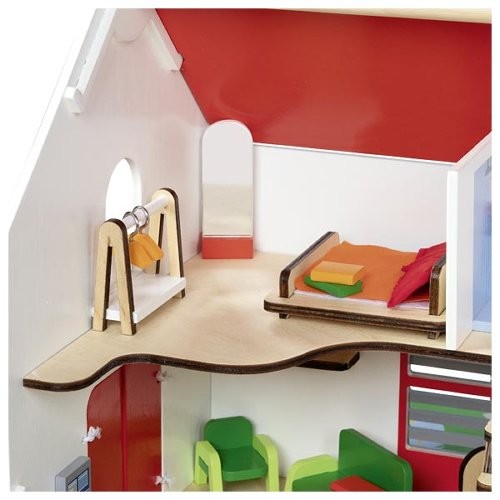 Weitere Ansicht: Tragbares Puppenhaus Eco House, mit Zubehör