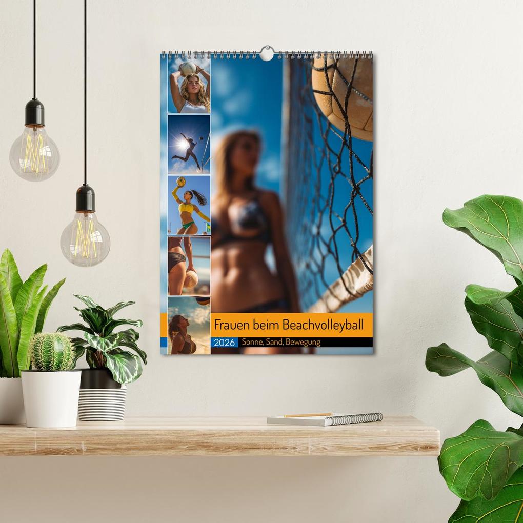 Weitere Ansicht: Frauen beim Beachvolleyball - Sonne, Sand, Bewegung (Wandkalender 2026 DIN A3 hoch), CALVENDO Monatskalender | MB Fotografie, Calvendo