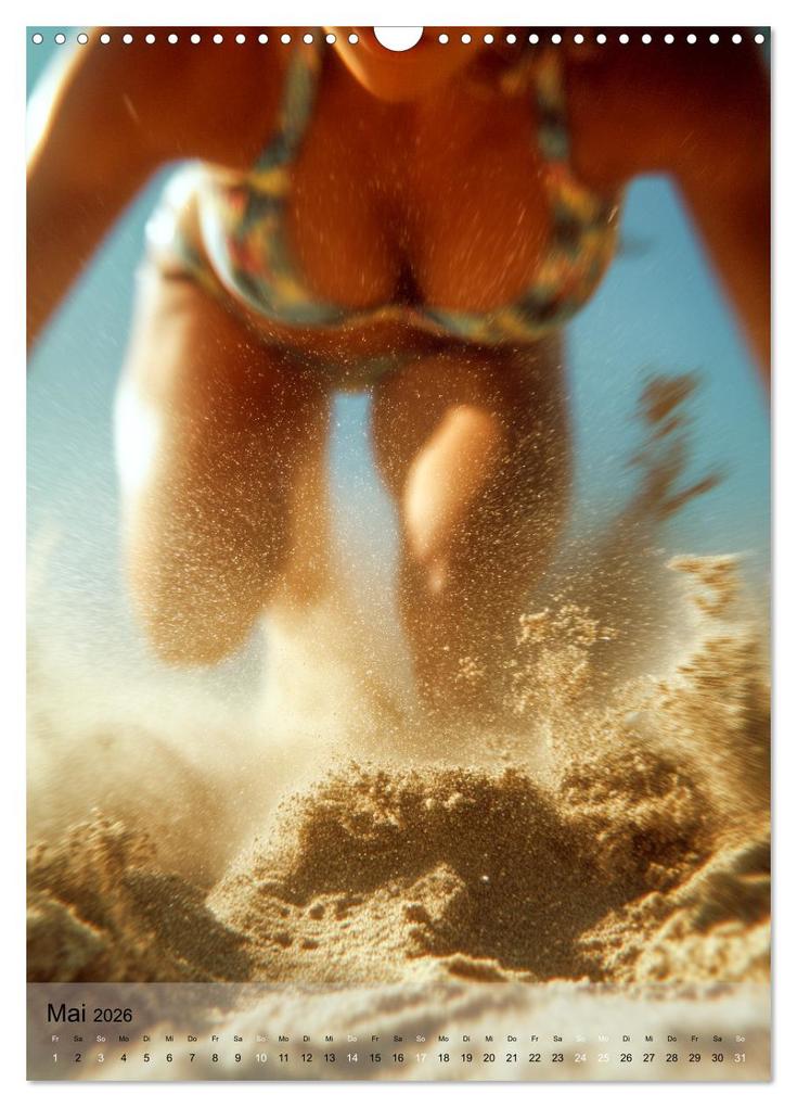 Weitere Ansicht: Frauen beim Beachvolleyball - Sonne, Sand, Bewegung (Wandkalender 2026 DIN A3 hoch), CALVENDO Monatskalender | MB Fotografie, Calvendo