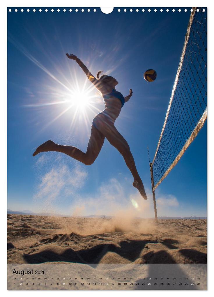 Weitere Ansicht: Frauen beim Beachvolleyball - Sonne, Sand, Bewegung (Wandkalender 2026 DIN A3 hoch), CALVENDO Monatskalender | MB Fotografie, Calvendo