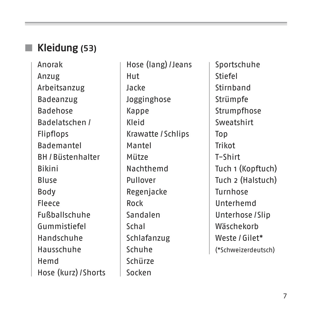 Weitere Ansicht: Vocabular
