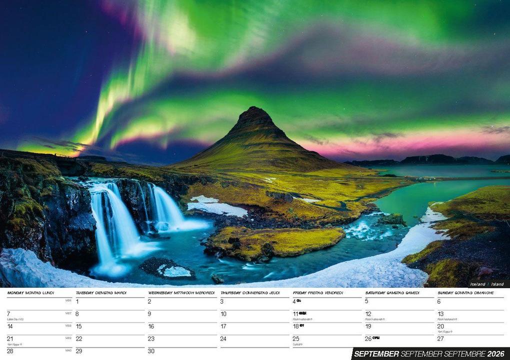 Weitere Ansicht: Polarlichter Kalender 2026